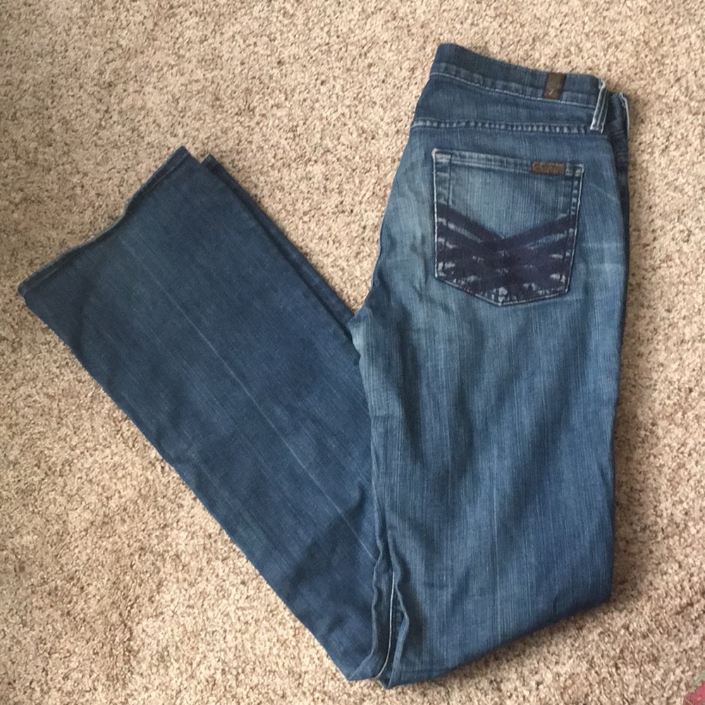 7 for all Mankind High Waisted Bootcut Jeans